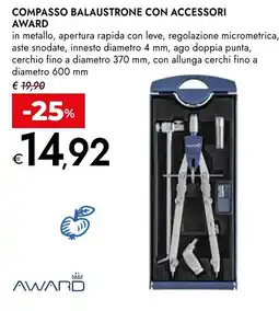 Bennet COMPASSO BALAUSTRONE CON ACCESSORI AWARD offerta
