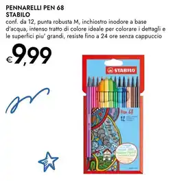 Bennet PENNARELLI PEN 68 STABILO offerta