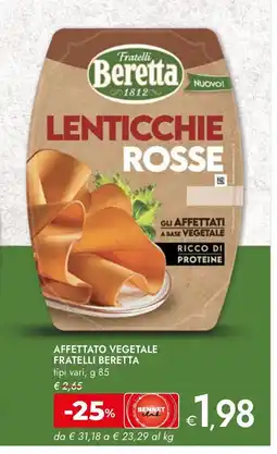 Bennet AFFETTATO VEGETALE FRATELLI BERETTA offerta