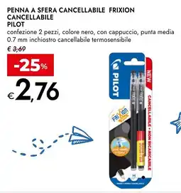 Bennet Penna a sfera cancellabile Frixion Pilot offerta