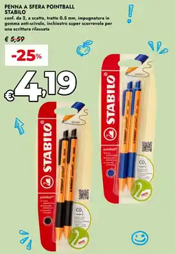 Bennet Penna a sfera pointball STABILO offerta