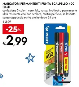 Bennet Marcatori permanenti punta scalpello 400 Pilot offerta