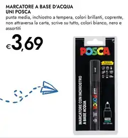 Bennet Marcatore a base d'acqua Uni Posca offerta
