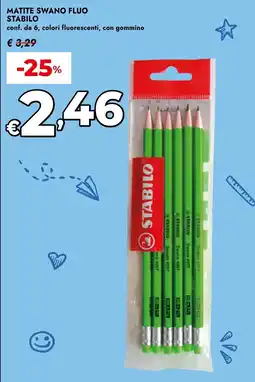 Bennet MATITE SWANO FLUO STABILO offerta