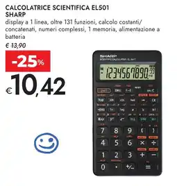 Bennet CALCOLATRICE SCIENTIFICA EL501 SHARP offerta