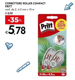 Bennet CORRETTORE ROLLER COMPACT PRITT offerta