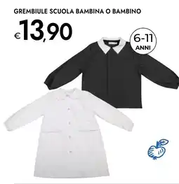 Bennet GREMBIULE SCUOLA BAMBINA O BAMBINO offerta