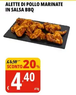 Tigros Alette di pollo marinate in salsa BBQ offerta