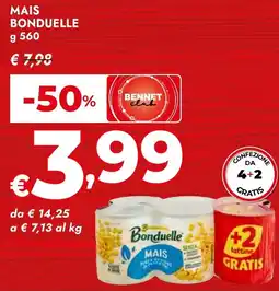 Bennet Mais Bonduelle offerta