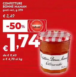 Bennet Confettura Bonne Maman offerta