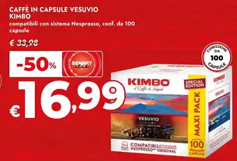 Bennet Caffè in capsule Vesuvio Kimbo offerta