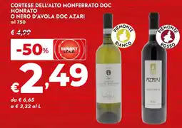 Bennet Cortese dell'Alto Monferrato DOC Monrato o Nero d'Avola DOC Azari offerta