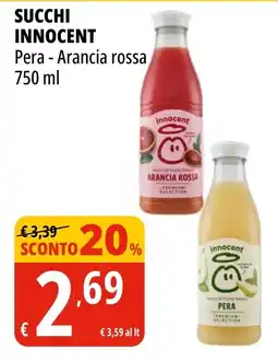 Tigros SUCCHI INNOCENT Pera - Arancia rossa offerta