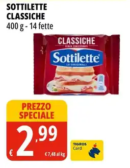 Tigros Sottilette Classiche offerta