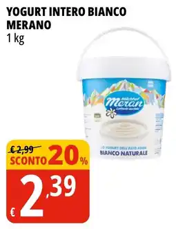 Tigros YOGURT INTERO BIANCO MERANO offerta