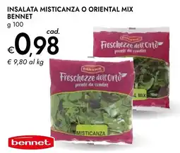 Bennet INSALATA MISTICANZA O ORIENTAL MIX BENNET offerta