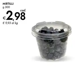 Bennet MIRTILLI offerta