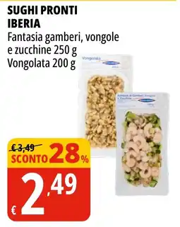 Tigros SUGHI PRONTI IBERIA Fantasia gamberi, vongole e zucchine offerta