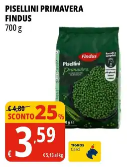 Tigros Pisellini Primavera Findus offerta