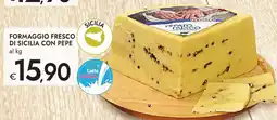 Bennet Formaggio fresco di Sicilia con pepe offerta