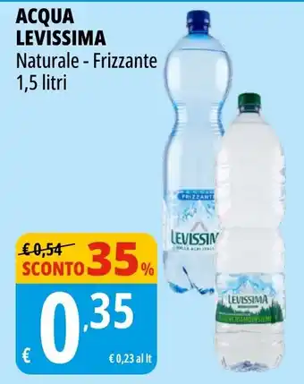 Tigros Acqua Levissima Naturale - Frizzante offerta