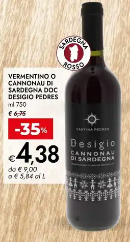Bennet Desigio Cannonau di Sardegna offerta