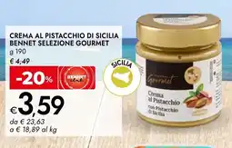 Bennet Crema al Pistacchio di Sicilia Bennet Selezione Gourmet offerta
