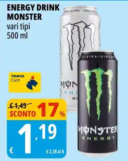 Tigros ENERGY DRINK MONSTER offerta