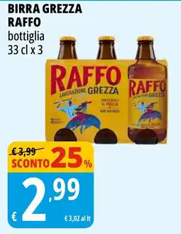 Tigros Birra Grezza Raffo offerta