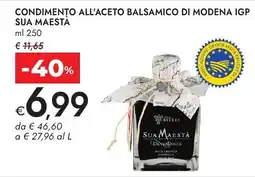 Bennet CONDIMENTO ALL'ACETO BALSAMICO DI MODENA IGP SUA MAESTÀ offerta