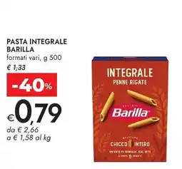 Bennet Pasta integrale Barilla offerta