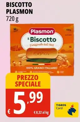 Tigros Biscotto Plasmon offerta