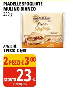 Tigros Piadelle Sfogliate Mulino Bianco offerta