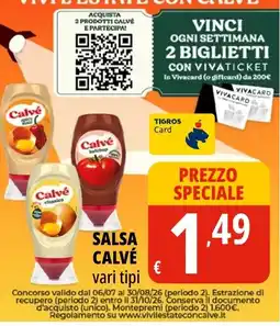 Tigros Salsa Calvé offerta