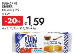 Bennet Plumcake Kinder offerta