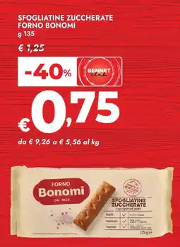 Bennet Sfogliatine zuccherate Forno Bonomi offerta