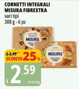Tigros Cornetti Integrali Misura offerta
