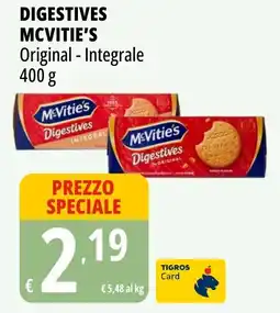 Tigros Digestives MCVITIE'S offerta