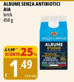 Tigros ALBUME SENZA ANTIBIOTICI AIA offerta