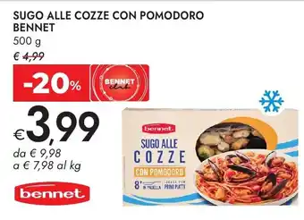Bennet Sugo alle cozze con pomodoro Bennet offerta