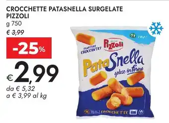 Bennet Crocchette Patasnella Surgelate Pizzoli offerta