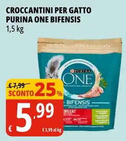 Tigros Crocchettini per gatto Purina One Bifensis offerta