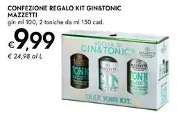 Bennet Confezione regalo kit gin&tonic Mazzetti offerta