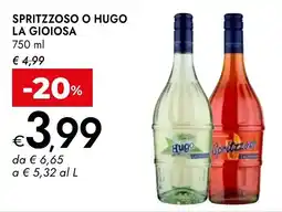 Bennet Spritzoso o Hugo La Gioiosa offerta