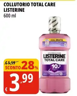 Tigros Collutorio Total Care Listerine offerta