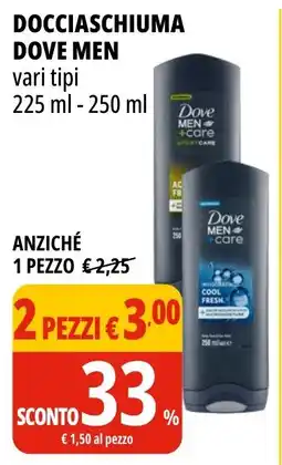 Tigros Docciaschiuma Dove Men offerta