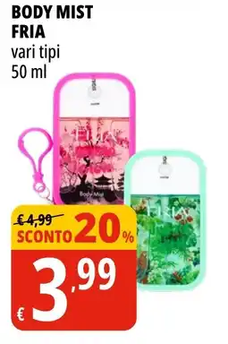 Tigros BODY MIST FRIA offerta