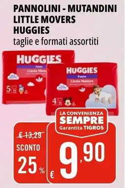 Tigros Pannolini - Mutandini Little Movers Huggies offerta