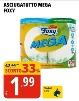 Tigros ASCIUGATUTTO MEGA FOXY offerta