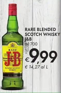Bennet J&B RARE BLENDED SCOTCH WHISKY offerta